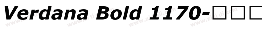 Verdana Bold 1170字体转换 Verdana Bold 1170字体转换